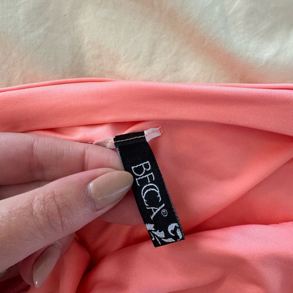 BECCA salmon color Bikini Bottom High-Cut - Picture 2 of 3